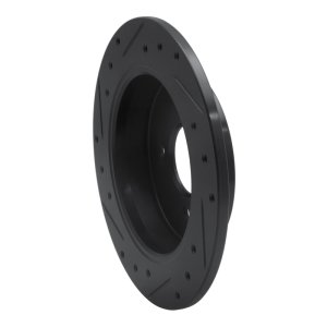 Dodge Attitude Brake Rotor (1) - Rear Right - R1 Concepts - Drilled & Slotted - Black - `12-`25